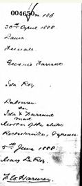 Laura Farrant Birth Certificate